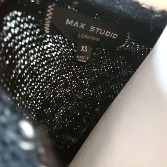 Max Studio black side tie crop sweater xs - Picture 7 of 12